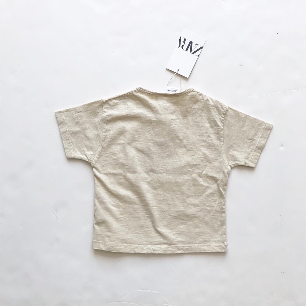 Zara NWT sun print henley shirt  2/3T - Picture 3 of 3